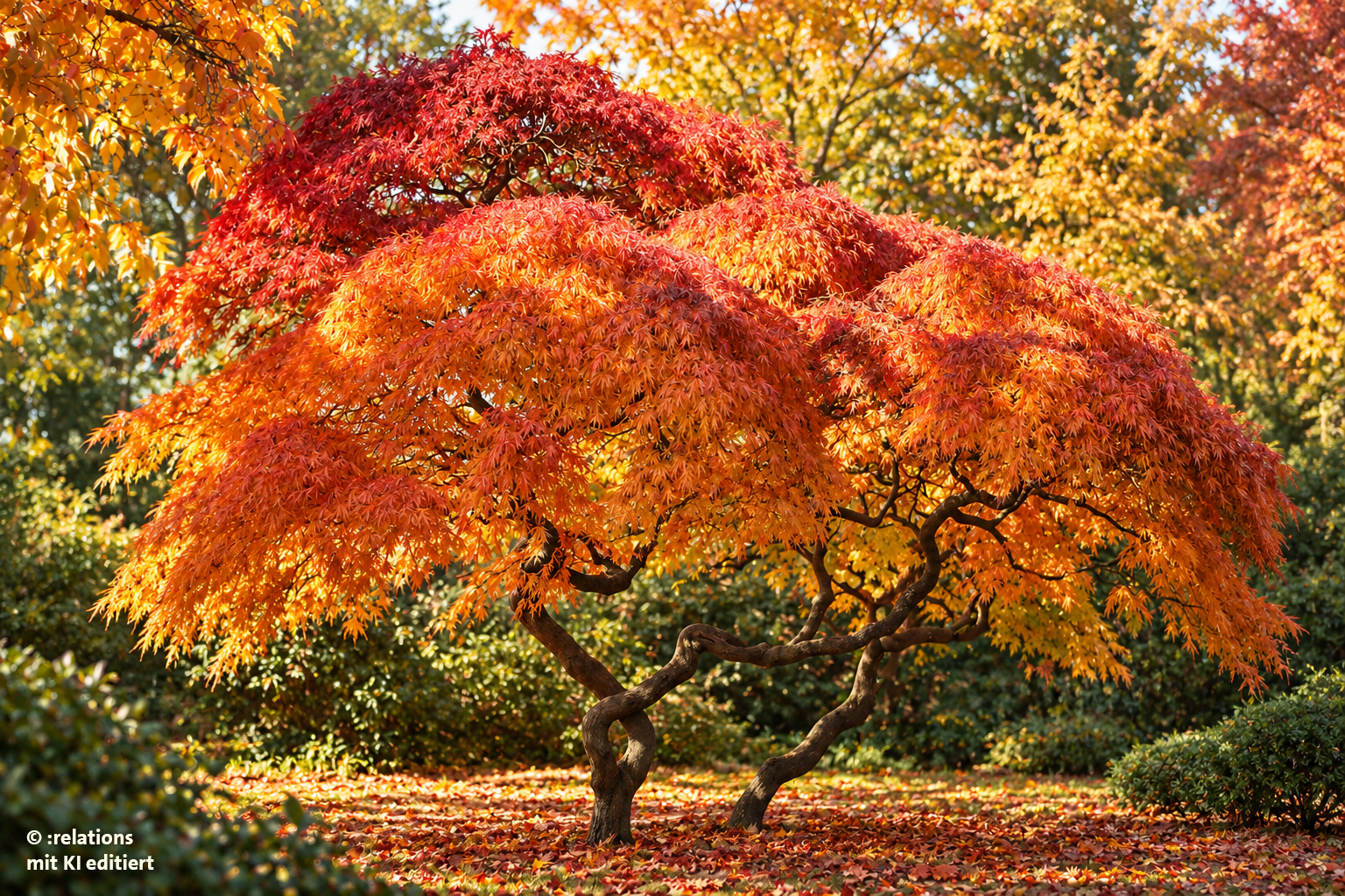 Der Herbst ist eine farbenprächtige Jahreszeit, besonders in den Phasen der Laubverfärbung.