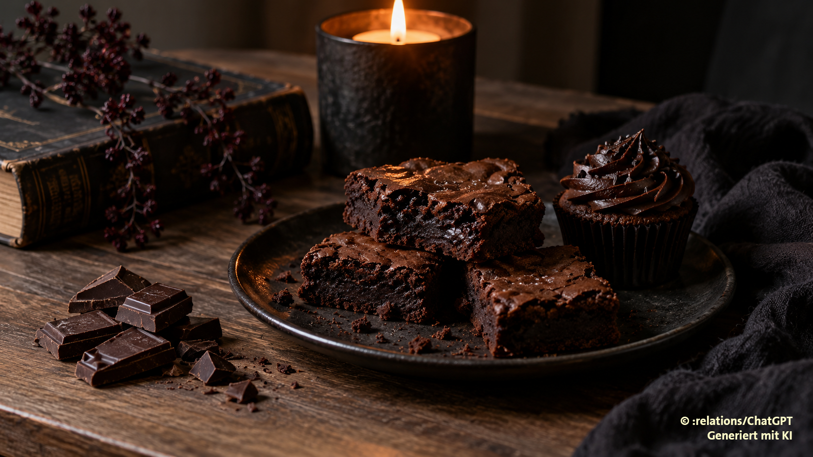 Schokoladen- und Brownieträume zu Halloween